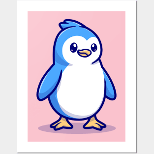 Cute Baby Penguin Cartoon Posters and Art